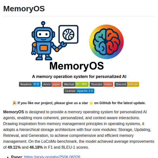 Bai Lab Memoryos